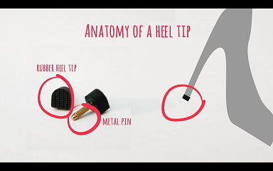 Scarlet Heel Tip Replacement Dowel Shoe Comfort Care On The Go