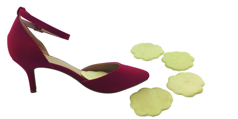 Scarlet Forefoot Cushion: Lush Ball-of-Foot Shoe Insert for High Heels and Flats