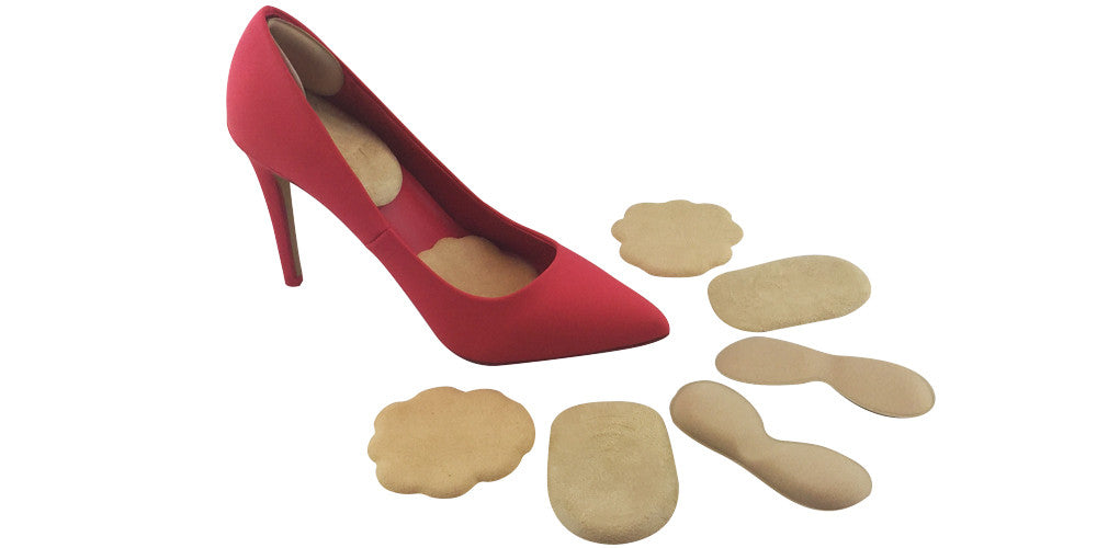 Scarlet Forefoot, Heel & Blister Blocker Cushions Combo: Lush Shoe Inserts for High Heels & Flats